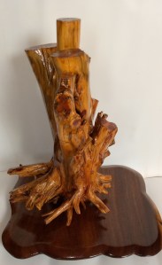 Carving wood by hand involves numerous methods and tools to turn the original raw piece into a finished piece of furniture. The traditional carving tools that are used most often are: chisels, knifes, gouges, hammers, along with sanding, painting or other methods to carefully finish projects. Wood is a very light material that can take very fine detail and it’s easier to sculpt.

